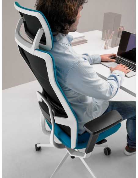 SILLA TNK FLEX 50 RESPALDO ALTO TEX DE ACTIU