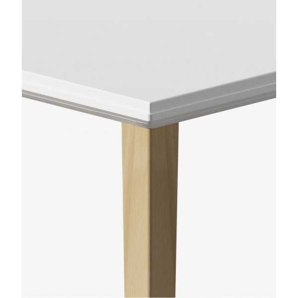 MESA LONGO PATAS DE MADERA DE ACTIU