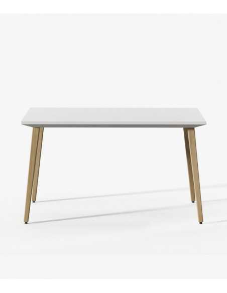 MESA LONGO PATAS DE MADERA DE ACTIU