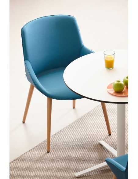SILLA NOOM 30 COSTURA FRANCESA MONOCOLOR DE ACTIU